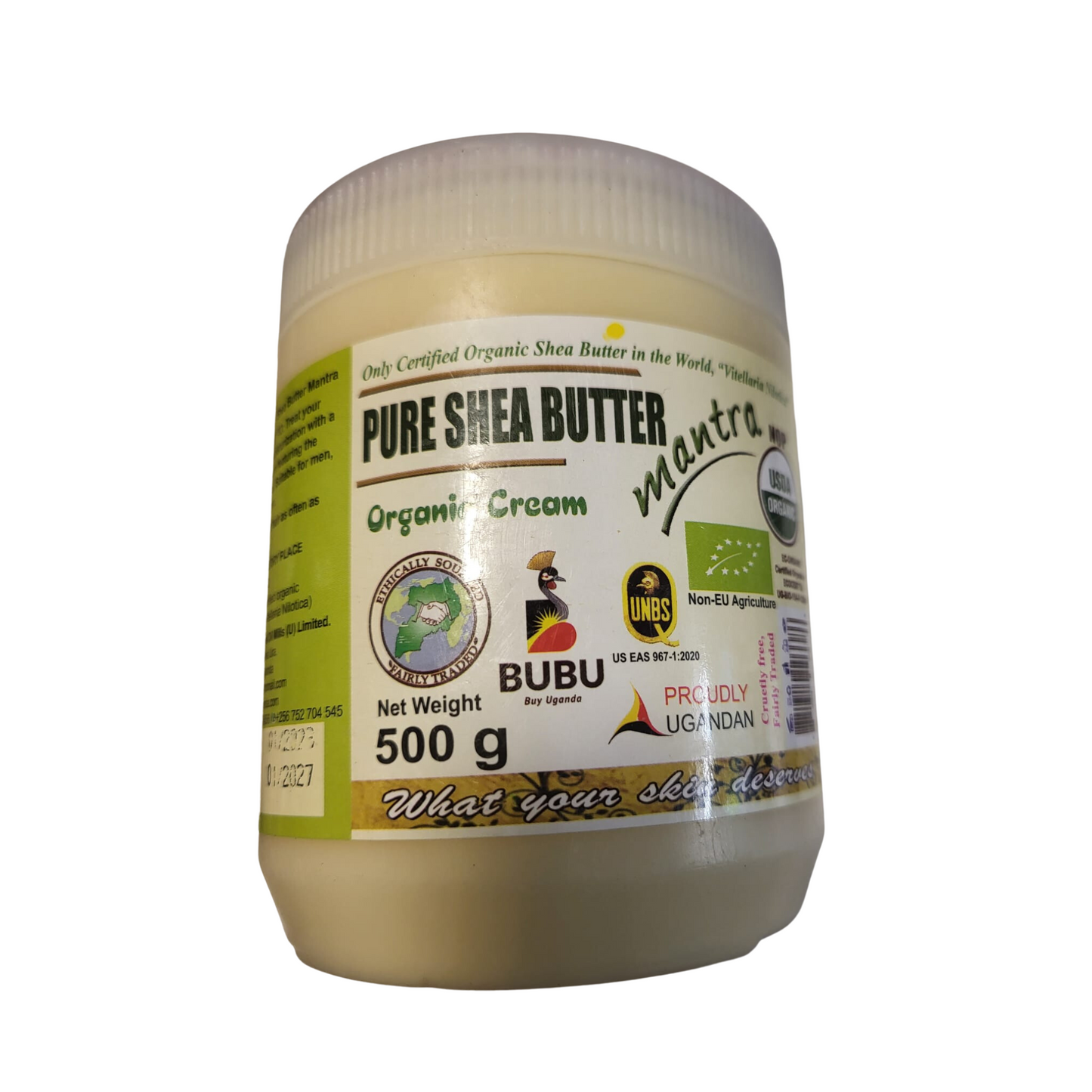 Nilotica East African Organic Shea Butter Cream 500g - Pearl Africa