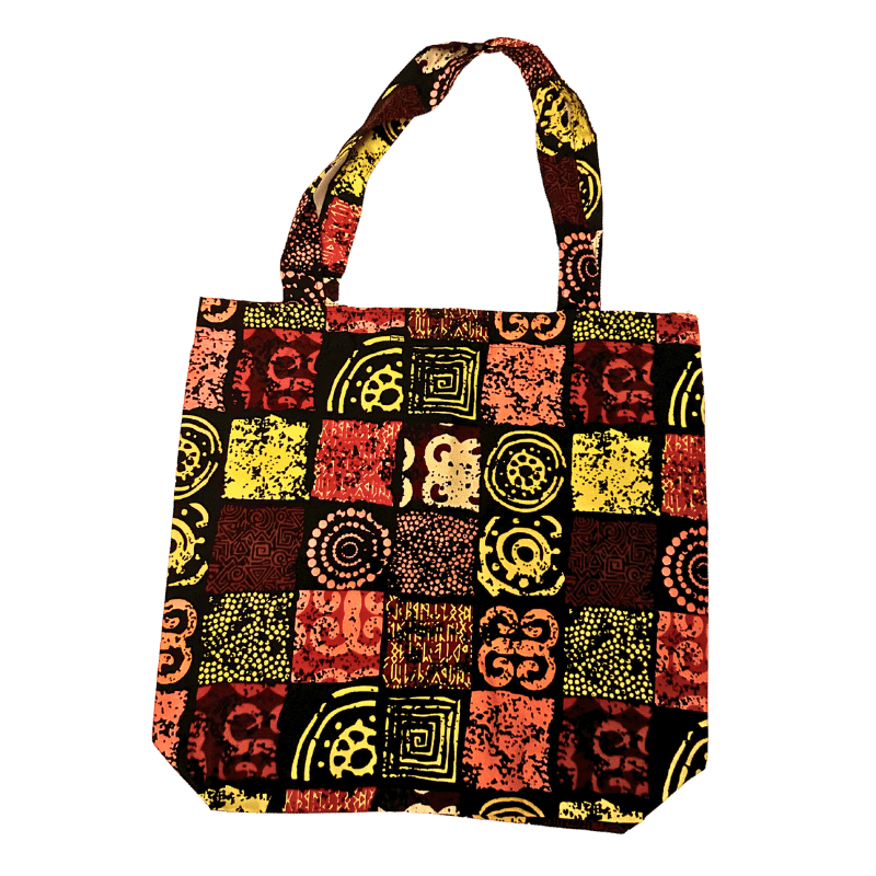 African Print Tote Bag Pattern 2 - Pearl Africa