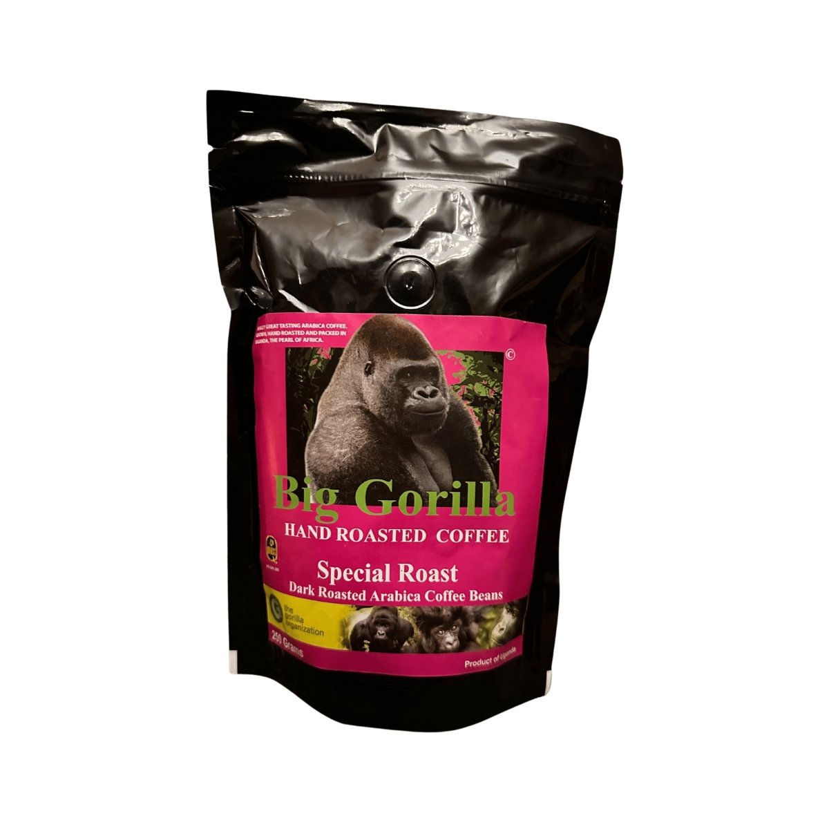 Big Gorilla Dark Roasted Arabica Coffee Beans 250g - Pearl Africa