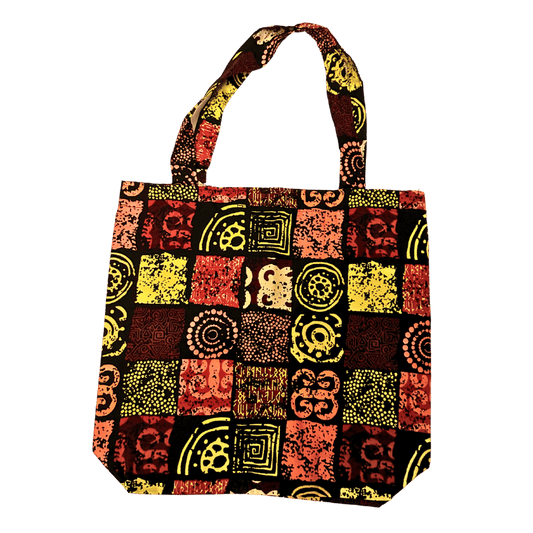 African Print Tote Bag Pattern 2 - Pearl Africa