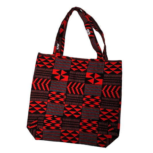 African Print Tote Bag Pattern 3 - Pearl Africa