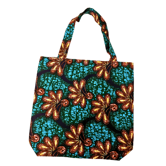 African Print Tote Bag Pattern 6 - Pearl Africa
