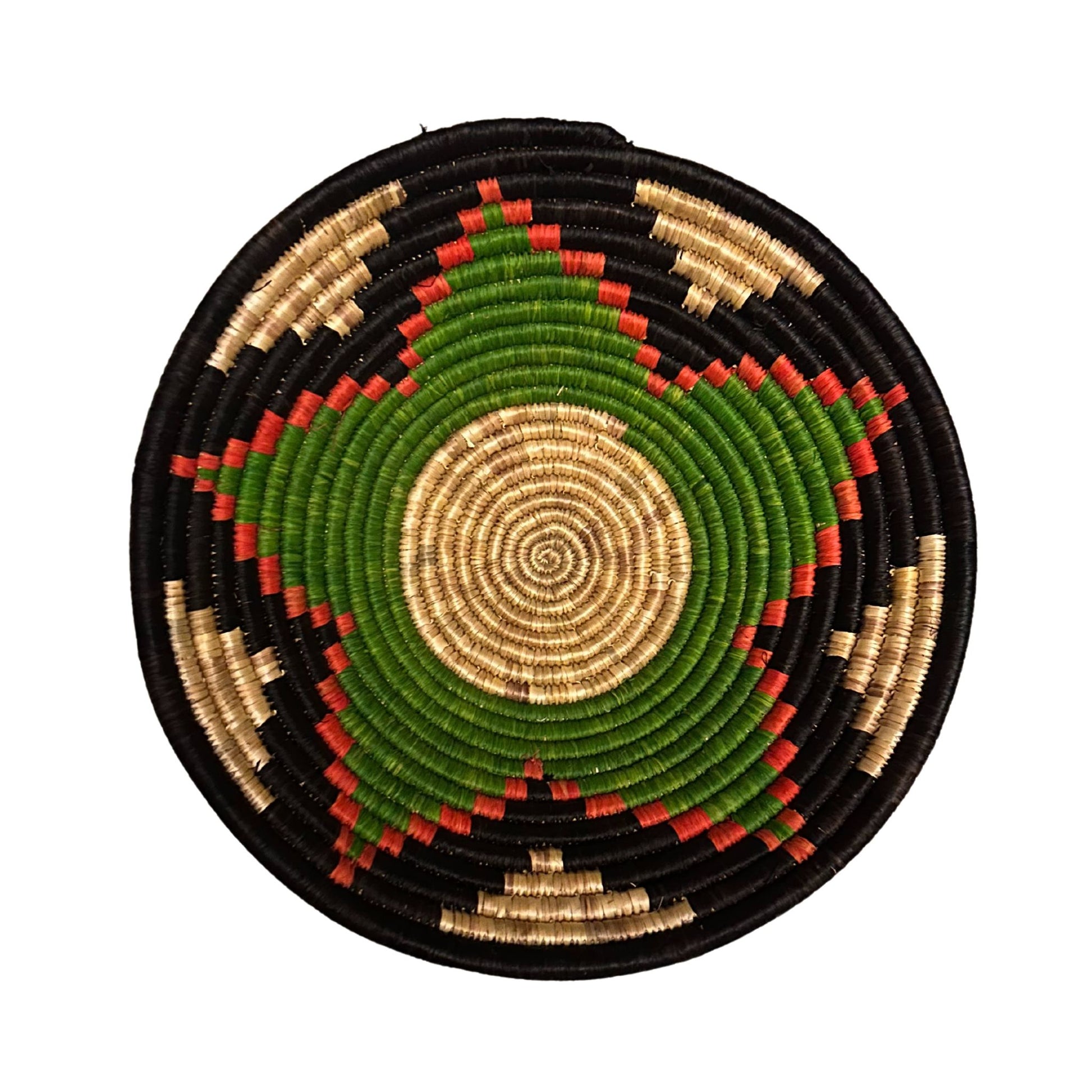 Ugandan Raffia Basket (Medium) Pattern 13 - Pearl Africa