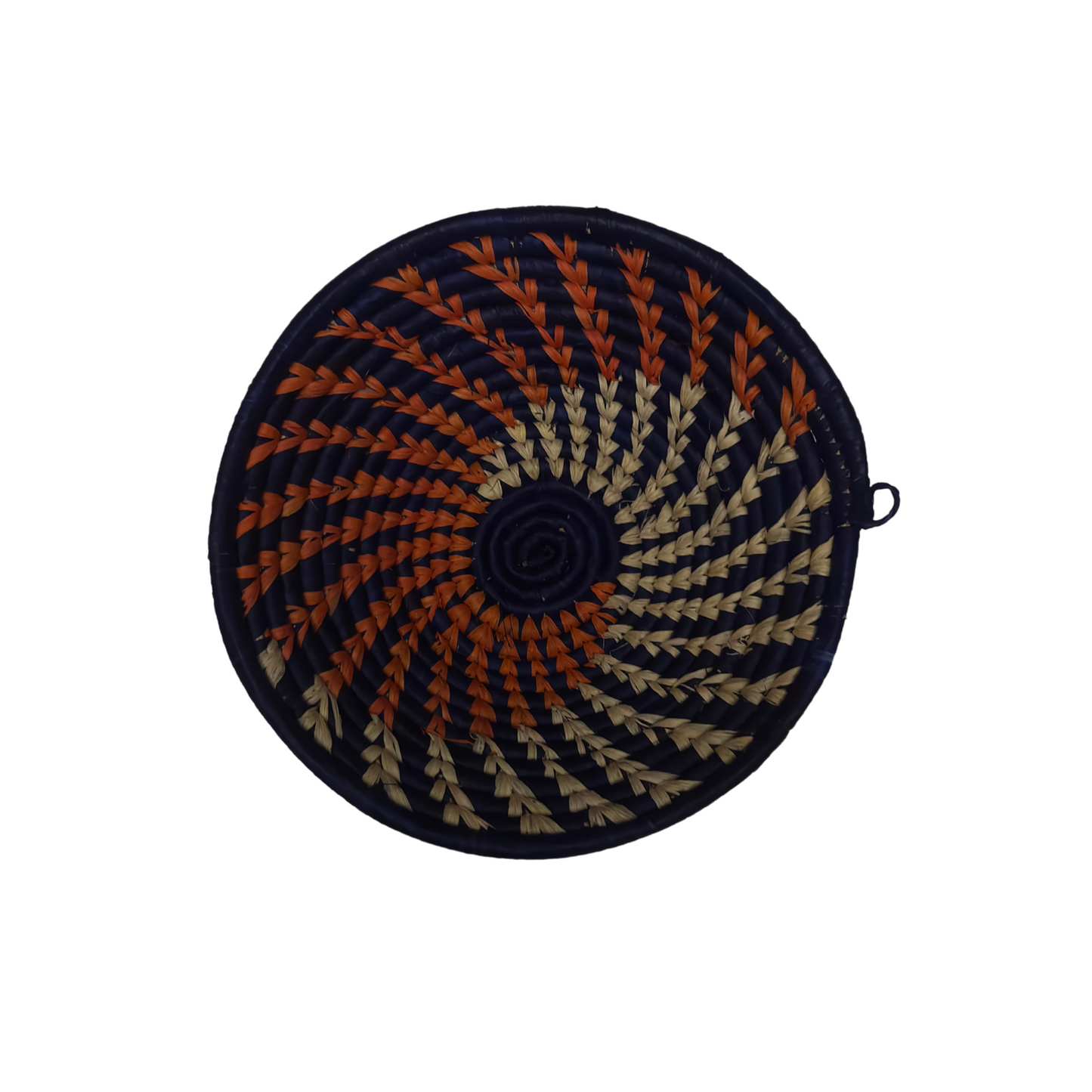 Ugandan Raffia Basket (Small) Pattern 3 - Pearl Africa