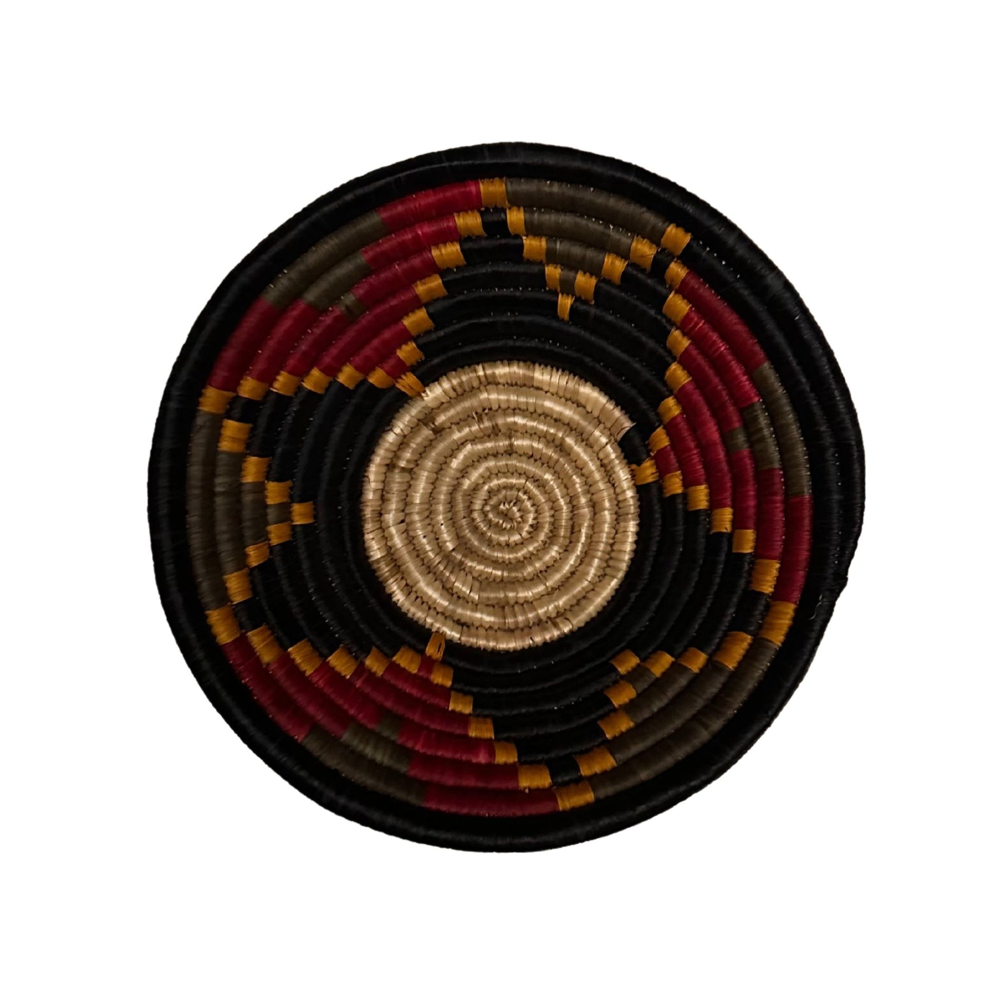 Ugandan Raffia Basket (Small) Pattern 6 - Pearl Africa