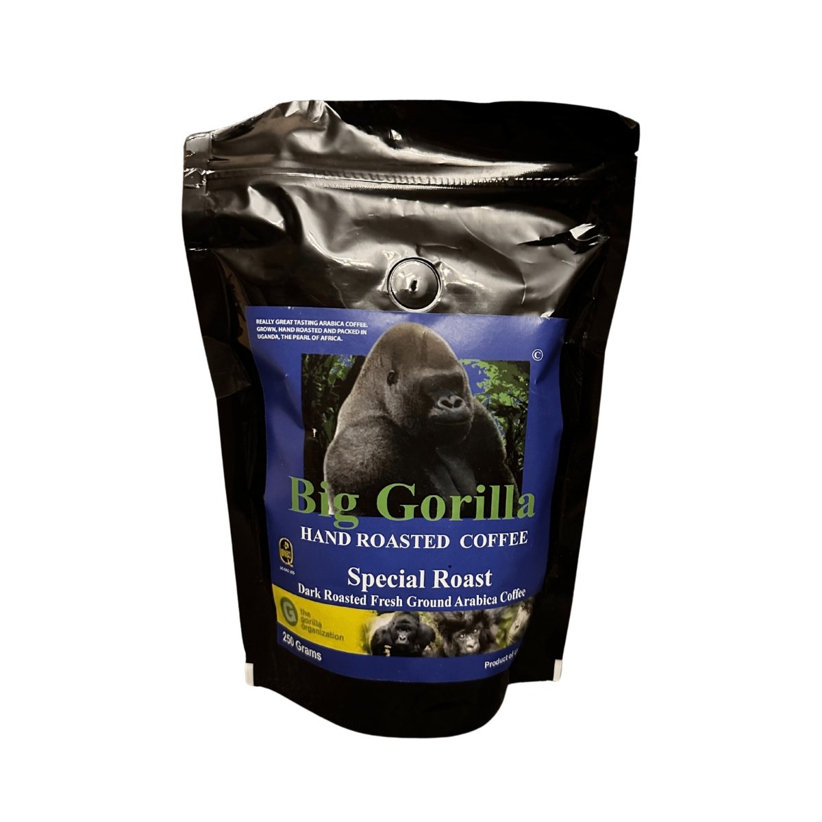 Big Gorilla Dark Roasted Fresh Ground Arabica Coffee 250g - Pearl Africa