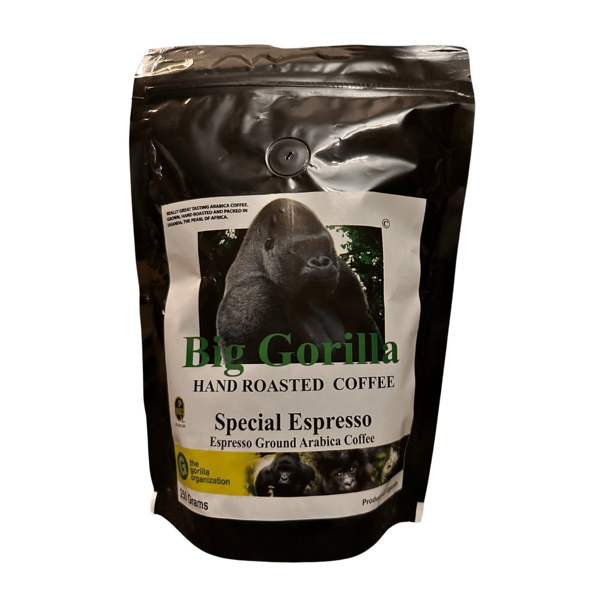 Big Gorilla Espresso Ground Arabica Coffee 250g - Pearl Africa