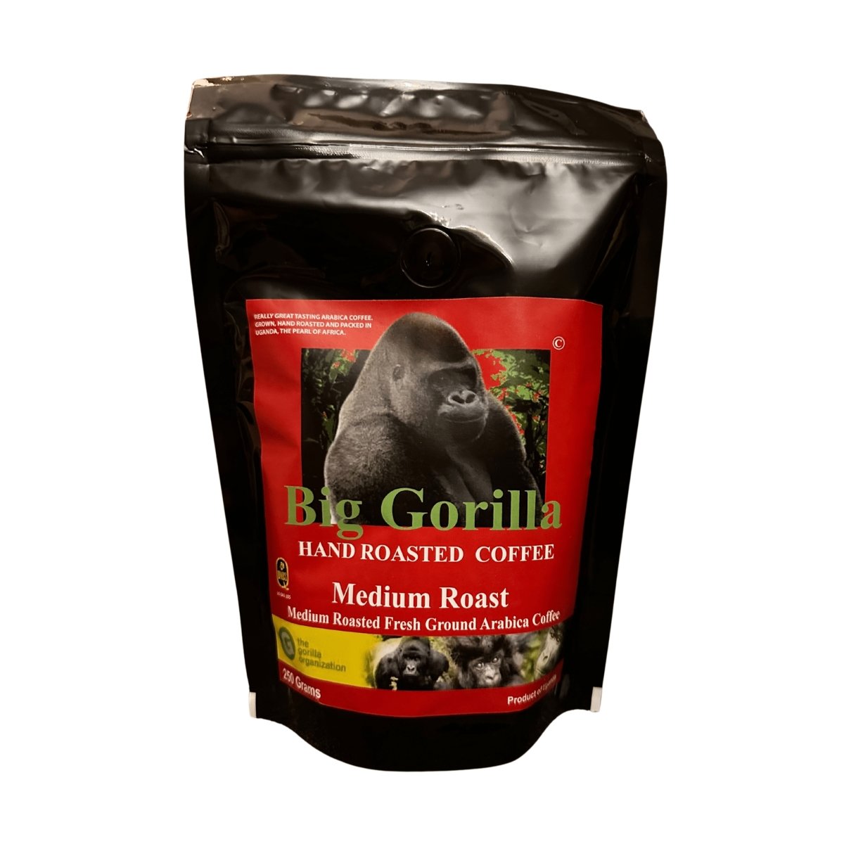Big Gorilla Medium Roasted Fresh Ground Arabica Coffee 250g - Pearl Africa