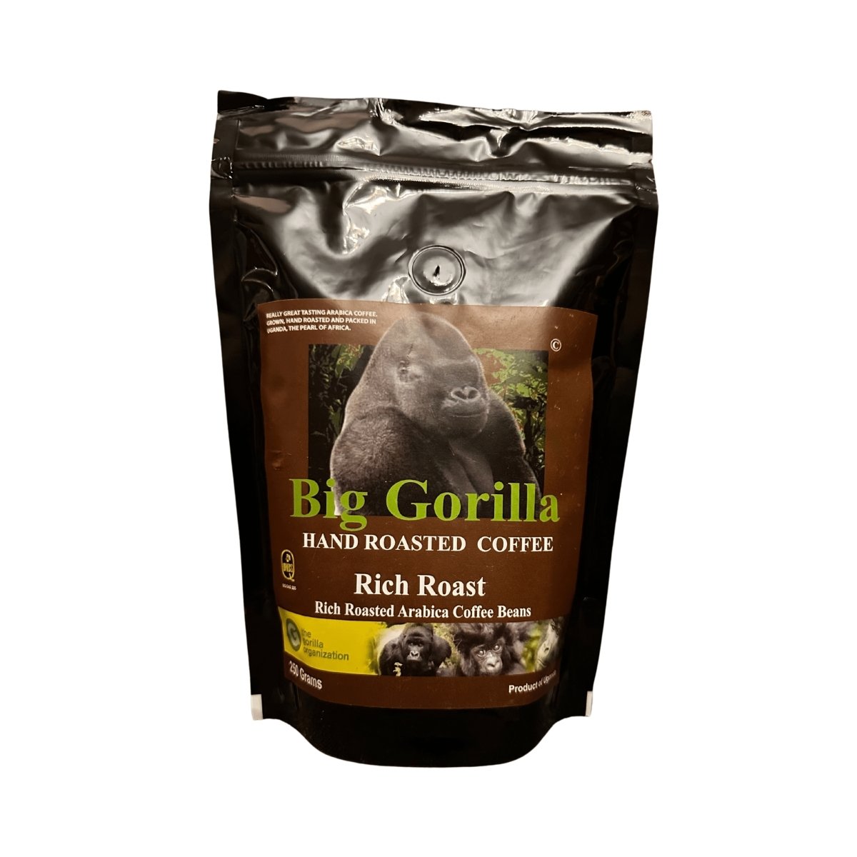 Big Gorilla Rich Roasted Arabica Coffee Beans 250g - Pearl Africa